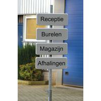 Informatiebord 60 x 20 cm - Magazijn
