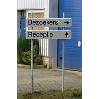 Richtingsbord 120 x 20 cm - Bezoekers
