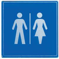 Pictogram van plexiglas vierkant - Heren / Dames