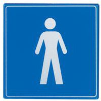 Pictogram van plexiglas vierkant - Heren
