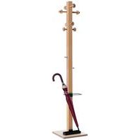 Kapstok van massief hout met 8 haken, rond - Easycloth