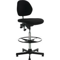 Gestoffeerde stoel voor de werkplaats Aktiv, imitatieleer - Global Professional Seating