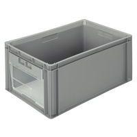 Euronorm-bak met opening - Lengte 600 mm - 56 l