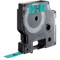 Ruban DYMO D1 9 mm noir/vert