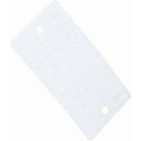 Kunststof etiket 2 gaten 120 mm x 70 mm