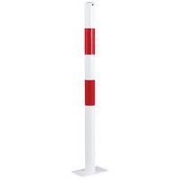Afzetpaal rond- staal - op voetplaat - 1 m - Zonder oog - Crash Stop