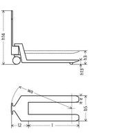 b5 : Fourches écartement ext.e : Fourche largeurwa : Angle de braquagel : Fourche longueurl2 : Longueur charioth14 : Hauteur hors touth13 : Hauteur de levée minih3 : Hauteur de levée maxi b5 : Fourches écartement ext.e : Fourche largeurwa : Angle de braquagel : Fourche longueurl2 : Longueur charioth14 : Hauteur hors touth13 : Hauteur de levée minih3 : Hauteur de levée maxi