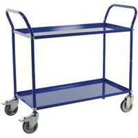 Trolley 2 metalen plateaus 250 KG