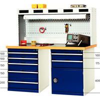 Werkbank Cubio Combi met 2 ladekasten - Arphenol