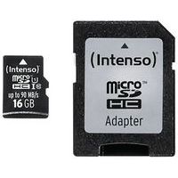Kaart MicroSDHC UHS-I Professional 16 GB Klasse 10 - INTENSO