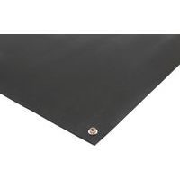 Tapis d'établi antistatique en caoutchouc noir
