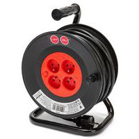 Kabelhaspel voor doe-het-zelven, 4 stopcontacten, H05VV-F3G1,5 mm², Velamp
