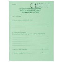 Livret individuel controle transport franstalig Exacompta