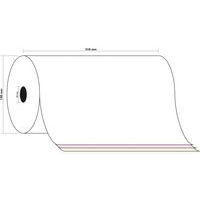Bobine Télex - 3 plis chimique autocopiant 57g/m2