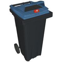 Mobiele container voor afvalscheiding - papier - 120 l - Sulo