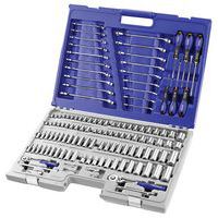 Koffer met diverse gereedschappen 1/4 + 3/8 doppen - 126 delig Expert