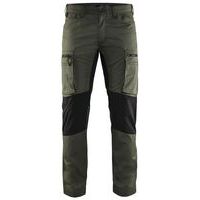 Service werkbroek met stretch 1459- armygroen/zwart