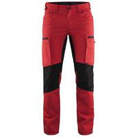 Service werkbroek met stretch 1459 - rood/zwart