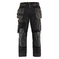 Werkbroek met stretch 1554 - donkergrijs/zwart