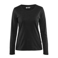 T-shirt Dames met lange mouw 3301 - zwart