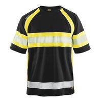 T-shirt High Vis UV 3337 - ronde hals - fluo geel/zwart