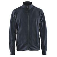Sweatshirt one-way rits zonder zak 3371 - donker marineblauw