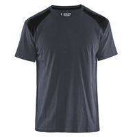 T-shirt Bi-Colour 3379 - donkergrijs/zwart