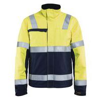 Veste hiver multinormes jaune fluorescent/marine, doublée