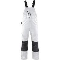 Schildersbroek met bretels - wit/grijs - Blåkläder