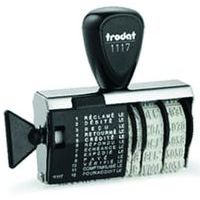 Stempel met diverse teksten, afzonderlijke inkttoevoer 54 x 4 mm - Trodat