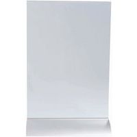 Tafeldisplay verticaal aluminium voet - Exacompta