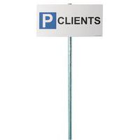 Parkeerbord - P CLIENTS