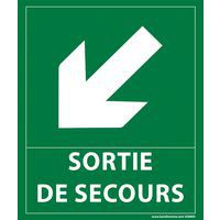 Bord pijl linksonder SORTI DE SECOURS
