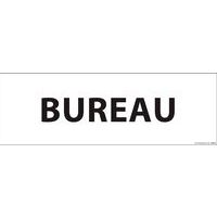 Informatiebord BUREAU wit of grijs vinyl of PVC 210 x 75 mm