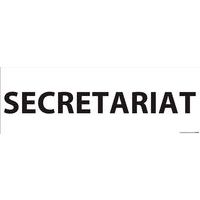 Informatiebord SECRETARIAT 210 x 75 mm