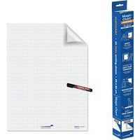 Feuilles électrostatiques quadrillées Magic Chart - Lot de 25 -  Legamaster
