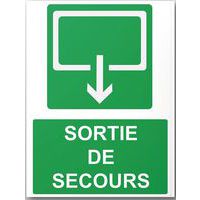 Panneau rectangulaire de sécurité sortie de secours
