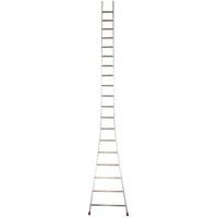 Enkelvoudige aluminium ladder met wijd uitlopende basis - 8 tot 14 treden - Facal
