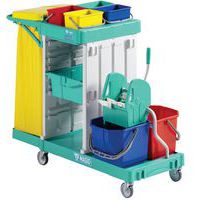 Schoonmaakwagen Magic Line 350 met lade en zakhouder 120 l + pers - TTS