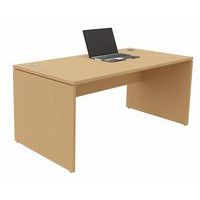 Bureau droit, Type de piétement: Panneau, Hauteur: 72 cm, Largeur hors tout: 160 cm