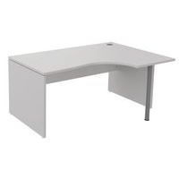 Compact bureau - Onderstel met wangen - Grijs - Manutan Expert