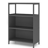 Étagère à cadre ouvert avec socle en acier - 3 niveaux - Hammerbacher