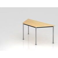 Table de réunion trapèze à pieds ronds - 160x69 cm - Hammerbacher
