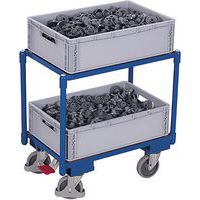 Euro-System wagen met 2 laadvlakken 10 mm rand