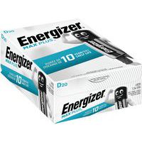 Pile alcaline Max Plus D - Lot de 20 - Energizer