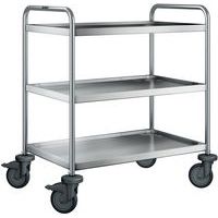 Servicetrolley SW 8 x 5-3 met wielen van kunststof_blank