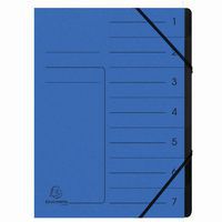 Sorteermap met elastiek vaste rug en zwart interieur - Exacompta