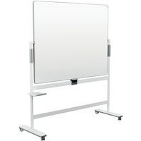 Tableau blanc mobile pivotant Move & Meet - 150 x 120 cm - Nobo
