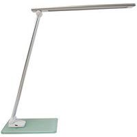 Lampe de bureau LED Poppy Blanc/Gris métal - Unilux