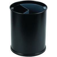 Afvalbak voor afvalscheiding zwart 13 l - 2 binnenbakken 6,6 l/3,3 l - Probbax